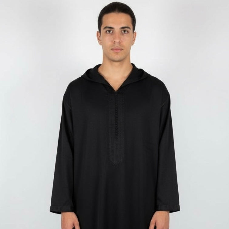 Djellaba Black Premium | BELDI DEPT.