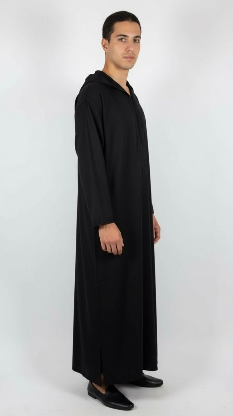Djellaba Black Premium | BELDI DEPT.