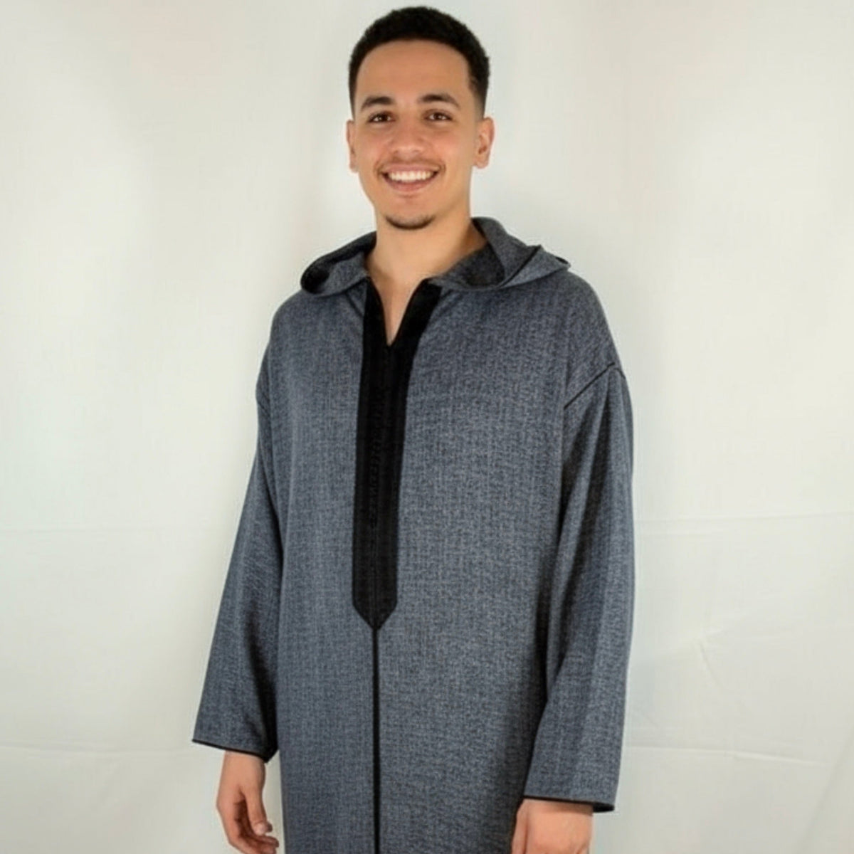 Kaftan Grey/Black Premium | BELDI DEPT.