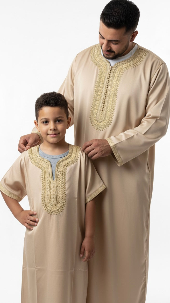 Gandoura Kids Beige | BELDI DEPT.