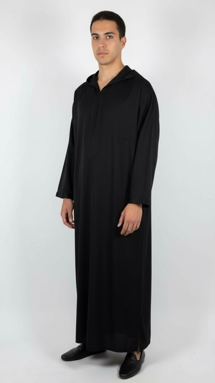 Djellaba Black Premium | BELDI DEPT.