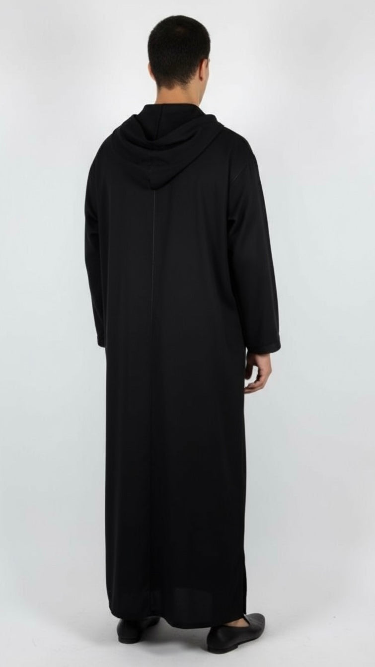 Djellaba Black Premium | BELDI DEPT.