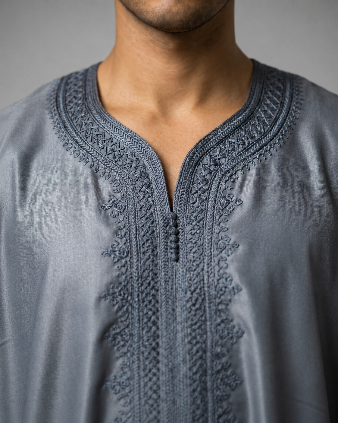 Gandoura Grau Premium