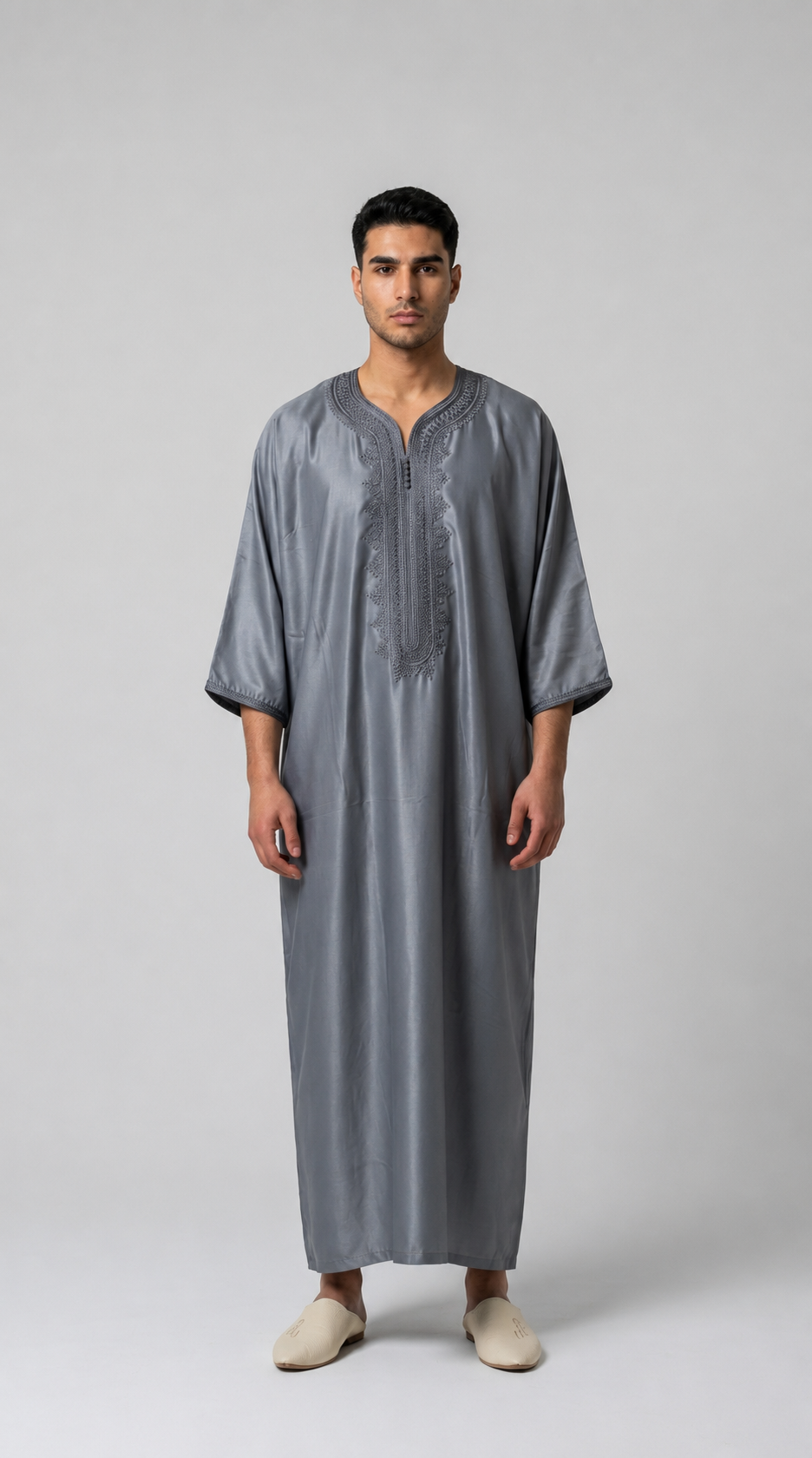 Gandoura Grau Premium
