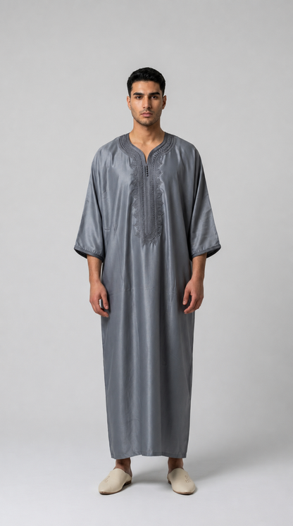 Gandoura Grau Premium