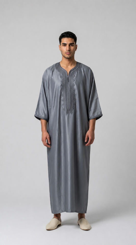 Gandoura Grau Premium