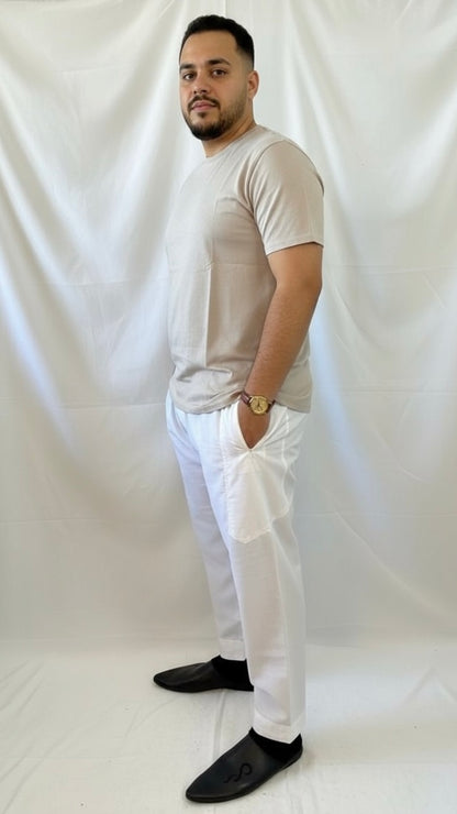 Modest Fit Hose - Weiss