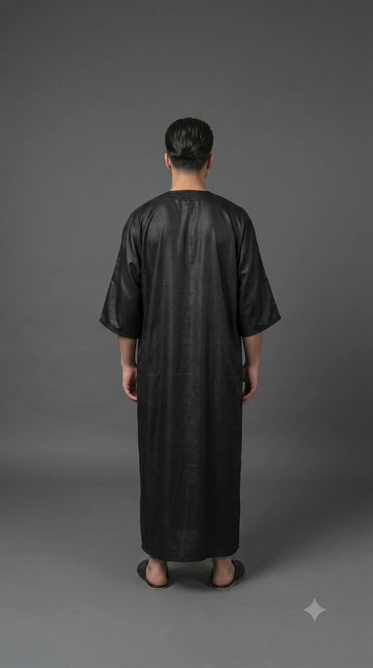 Gandoura Schwarz Premium