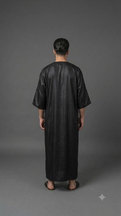 Gandoura Schwarz Premium