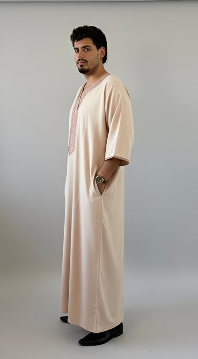 Gandoura Amir Rosegold