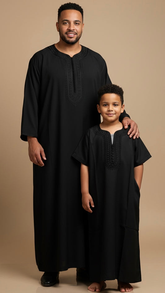 Gandoura Kids - Schwarz