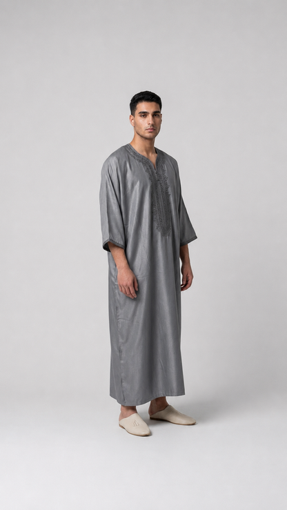 Gandoura Grau Premium