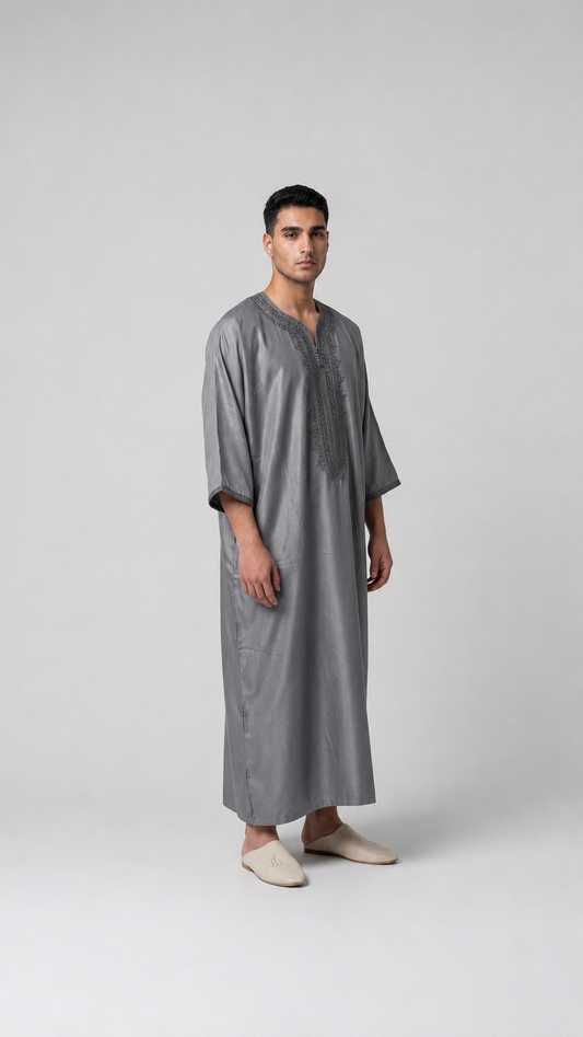 Gandoura Grau Premium