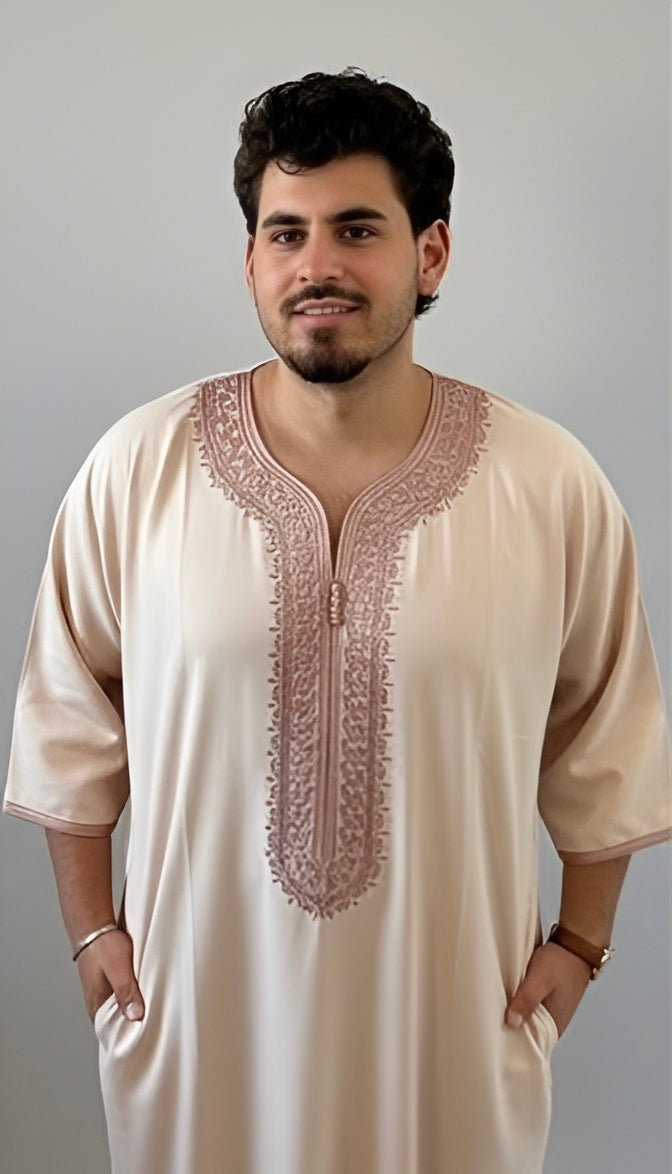 Gandoura Amir Rosegold