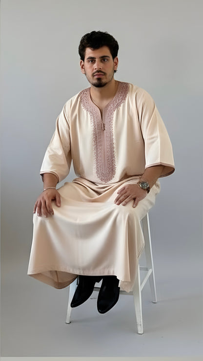 Gandoura Amir Rosegold