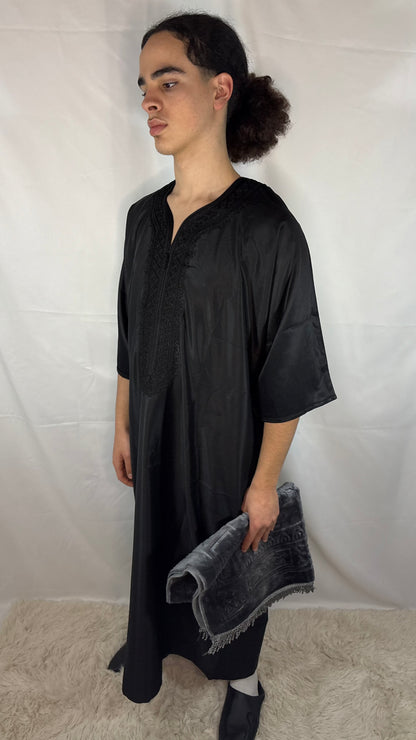 Gandoura Schwarz Premium
