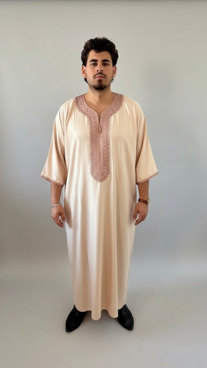 Gandoura Amir Rosegold